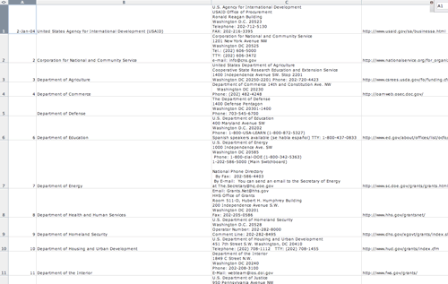 Excel Spreadsheet
